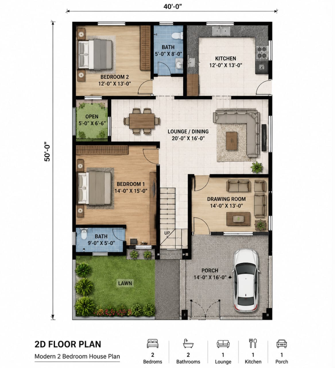 2D floor plan