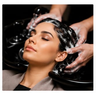 Professional hair washing service