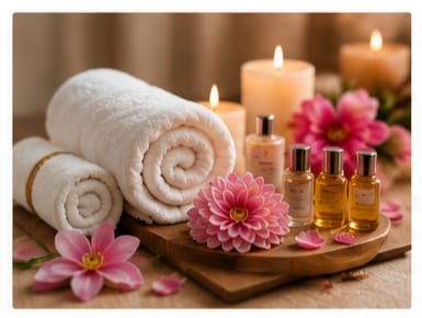 Spa and facial treatment